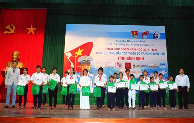 Scholarships presented to students in Binh Dinh hinh anh 1