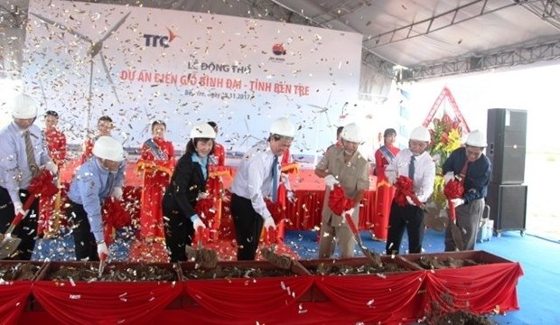 Work on 66 million USD wind power plant starts in Ben Tre hinh anh 1