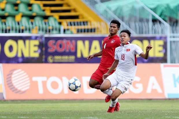 Vietnam draws with Myanmar in U21 International event hinh anh 1