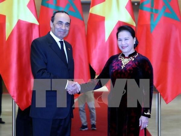 Vietnam, Morocco top legislators hold talk to boost ties hinh anh 1