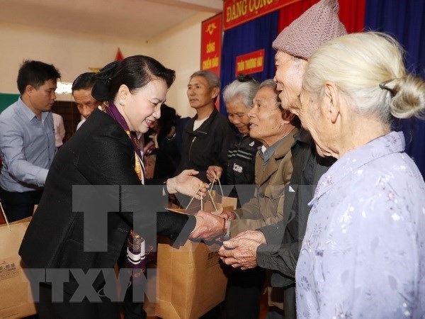 NA Chairwoman pays pre-Tet visit to Ha Tinh province hinh anh 1
