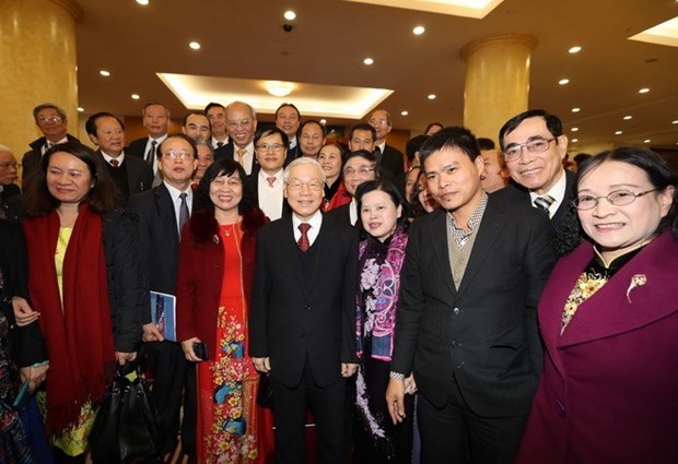 Party leader hails intelligentsia’s contribution to policy making process hinh anh 1