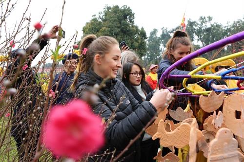 Foreigners excited at Vietnam’s traditional New Year hinh anh 1