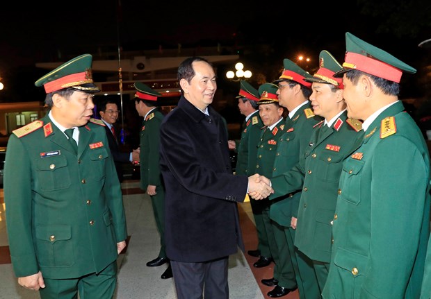 President extends Tet greetings to Truong Sa soldiers hinh anh 1