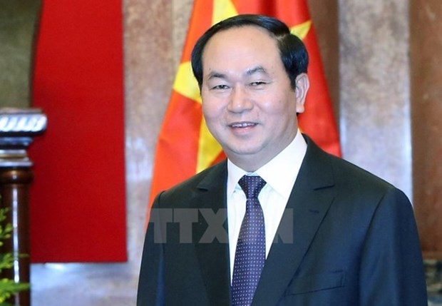 President Tran Dai Quang hails political relations with India hinh anh 1