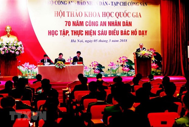 Police asked to follow President Ho Chi Minh’s teachings to build strong force hinh anh 1