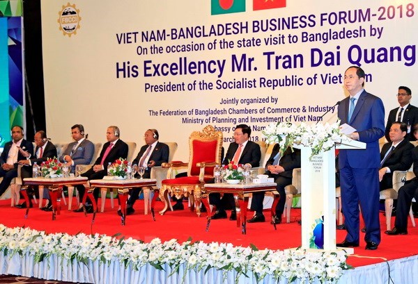 President urges firms of Vietnam, Bangladesh to create impetus for trade ties hinh anh 1