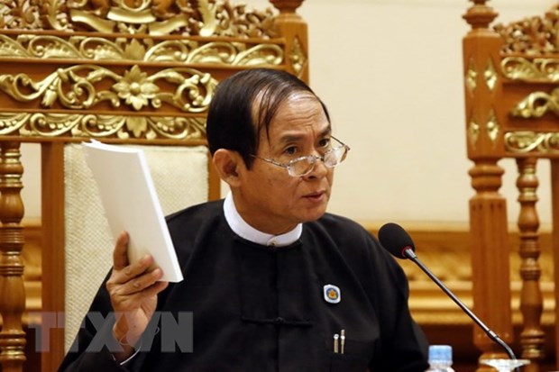 Myanmar lower house speaker U Win Myint resigns hinh anh 1