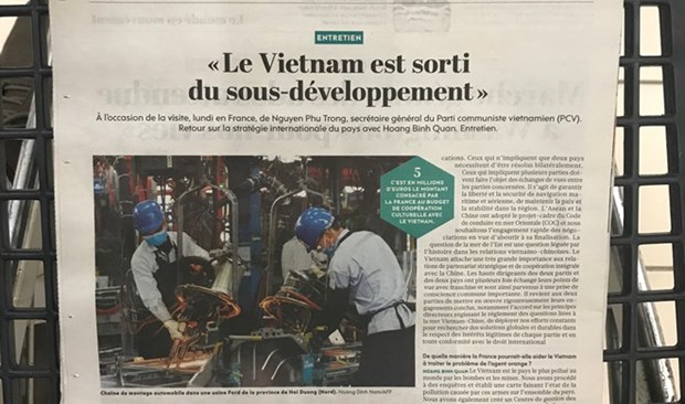 French newspaper highly values Vietnam’s economic achievements hinh anh 1