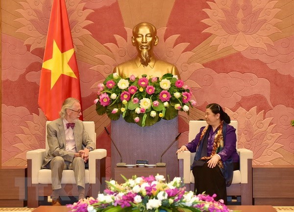 NA Vice Chairwoman receives former IPU Secretary General hinh anh 1