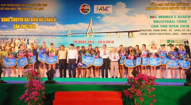 Asian Women’s Beach Volleyball Championship kicks off hinh anh 1