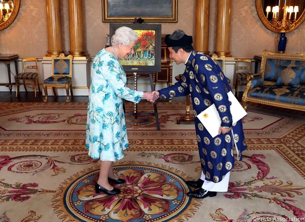 Vietnamese Ambassador to UK presents credentials hinh anh 1