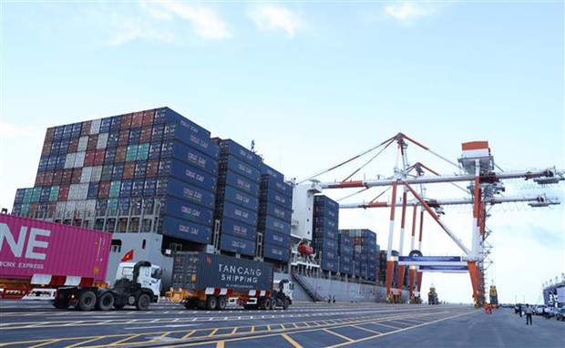 Hai Phong International Container Terminal welcomes first ship hinh anh 1