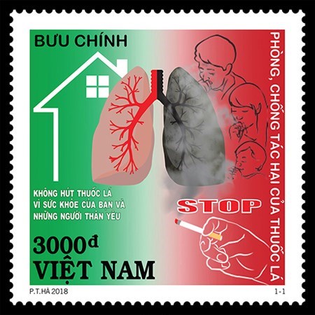 Stamps issued to promote anti-smoking efforts hinh anh 2