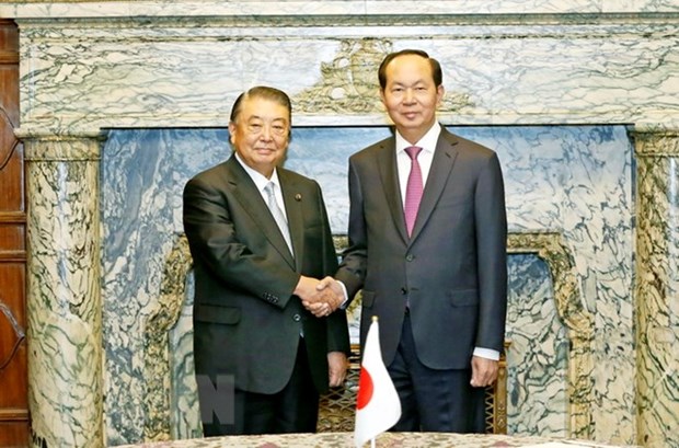 President meets Japan’s lower house speaker hinh anh 1