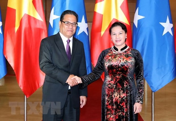 NA Chairwoman holds talks with Micronesian Congress Speaker hinh anh 1