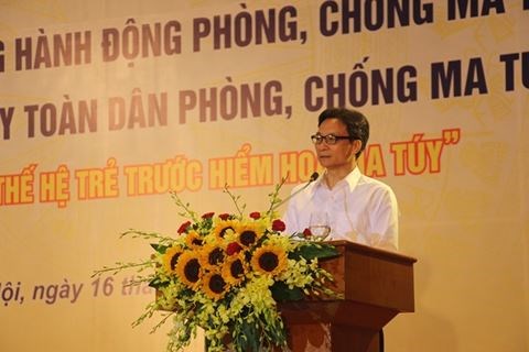 Meeting marks anti-drug action month hinh anh 1