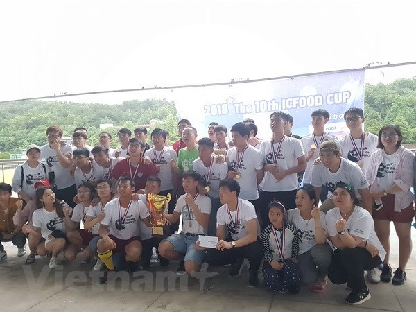 Vietnamese students in RoK organise football tournament hinh anh 1