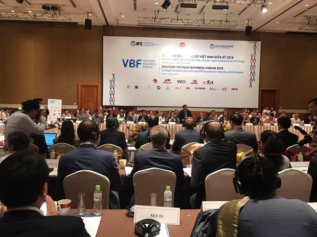 Mid-term Vietnam Business Forum opens in Hanoi hinh anh 1
