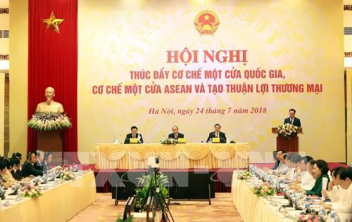 Teleconference discusses national, ASEAN one-stop shop mechanism hinh anh 1
