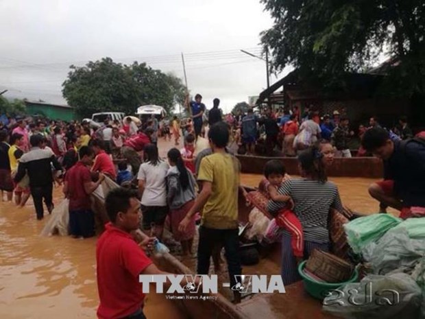 ASEAN affirms solidarity with Laos to overcome dam burst aftermath hinh anh 1