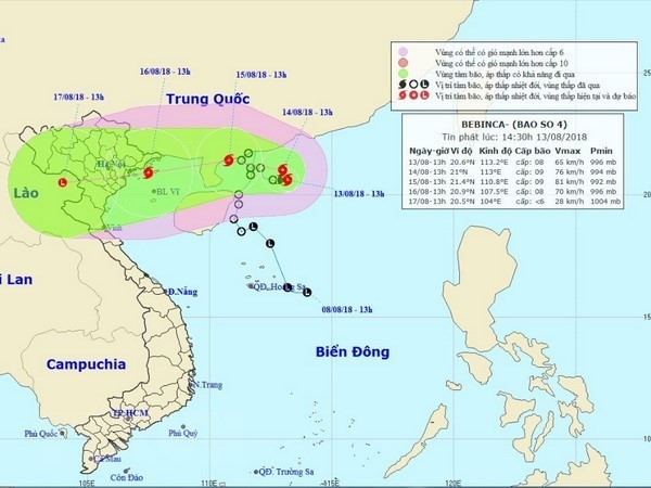 Northern, north central regions brace for storm Bebinca hinh anh 1