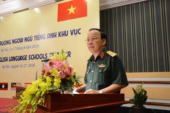 Military English language training conference opens in Hanoi hinh anh 1