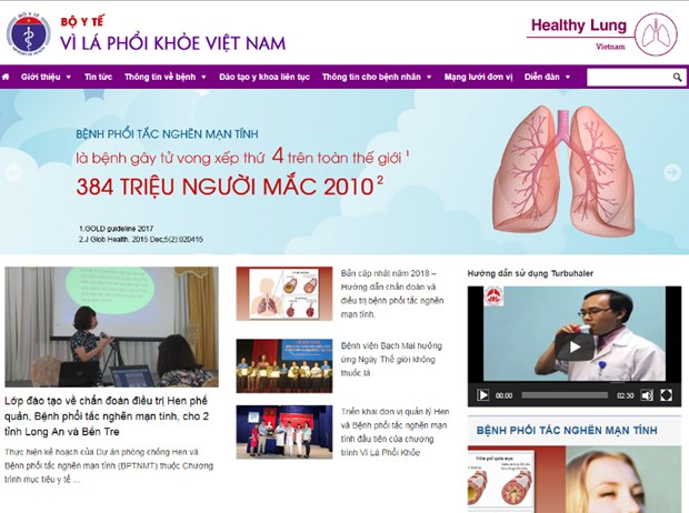 Health ministry launches “Healthy Lung” portal hinh anh 1