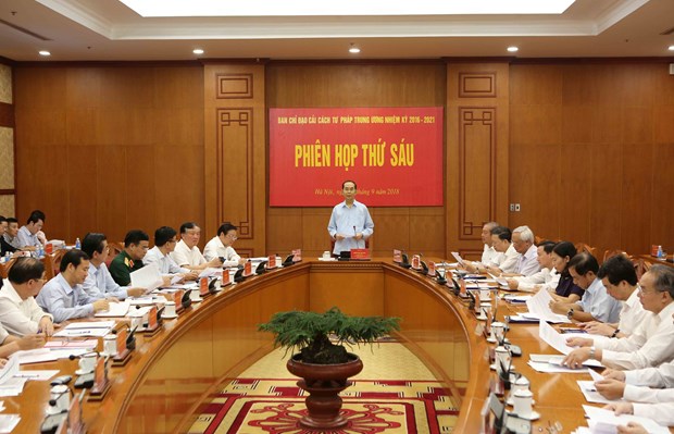 Central Steering Committee for Judicial Reforms convenes 6th meeting hinh anh 1