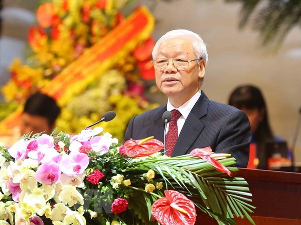 Party leader tasks trade unions to raise operational efficiency hinh anh 1