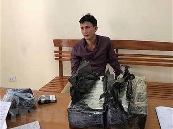 Two men caught red-handed smuggling 30 heroin bricks hinh anh 1