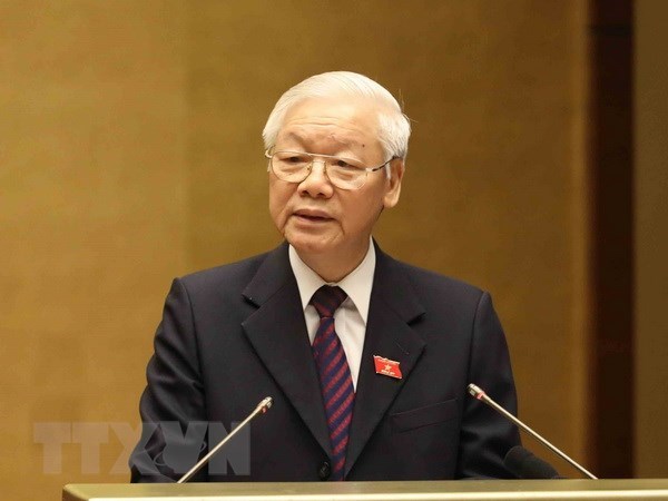 President delivers report for CPTPP ratification during NA sitting hinh anh 1