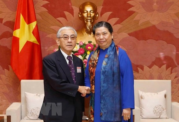 NA Vice Chairwoman receives Japanese guests hinh anh 1