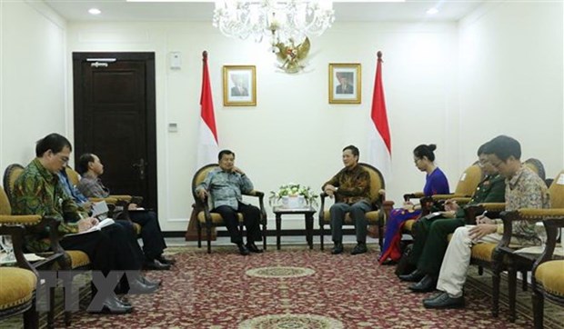 Ambassador to Indonesia welcomed by Vice President Jusuf Kalla hinh anh 1