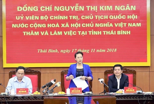 NA Chairwoman asks Thai Binh to improve business climate hinh anh 1