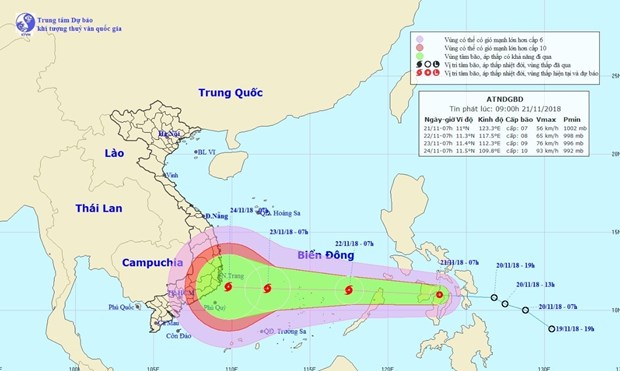 Tropical depression may grow into storm, hit East Sea hinh anh 1