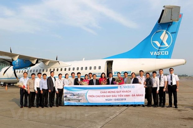 VASCO launches Vinh-Da Nang air route hinh anh 1