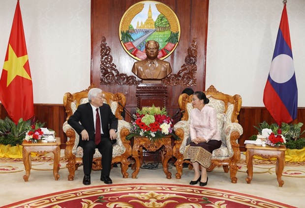 Top Vietnamese leader seeks stronger relations with Laos hinh anh 2