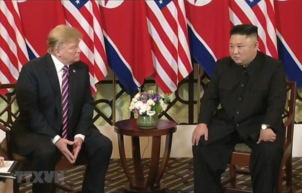 US, DPRK leaders begin summit in Hanoi hinh anh 1