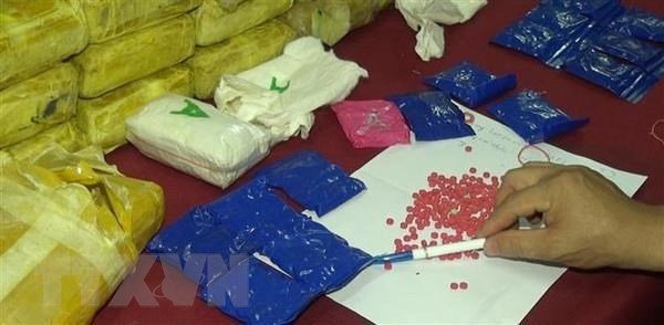 Two Lao citizens arrested for trafficking drugs into Vietnam hinh anh 1