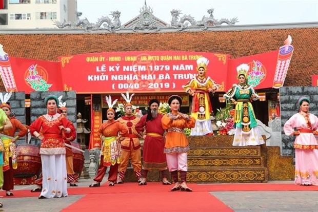 Anniversary of Hai Ba Trung Uprising marked in Hanoi hinh anh 1