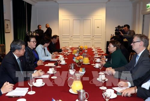 NA Chairwoman receives France’s aerospace group leaders hinh anh 1