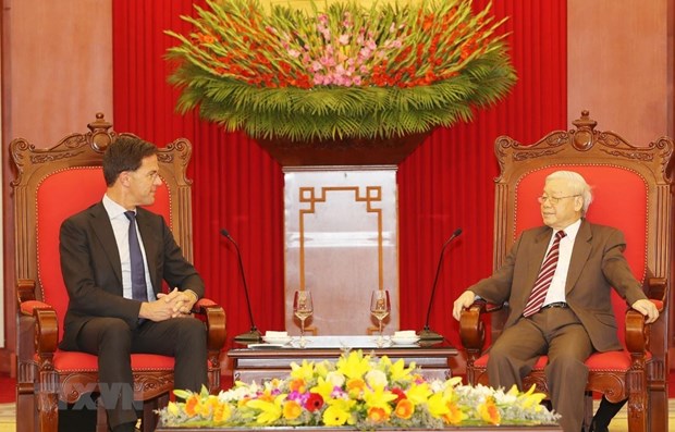 Party, State leader hosts Dutch Prime Minister hinh anh 1