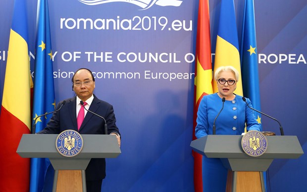 Vietnam-Romania joint statement emphasizes important partners hinh anh 1