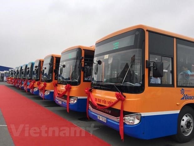 New bus route to link Hanoi’s outlining district to int’l airport hinh anh 1