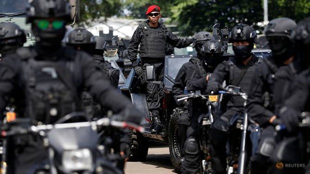Indonesia tightens security ahead of election result announcement hinh anh 1