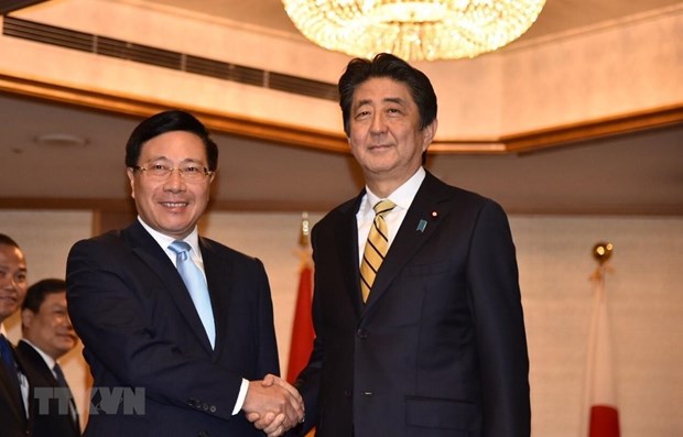 Deputy PM Pham Binh Minh meets Japanese, Lao leaders in Tokyo hinh anh 1