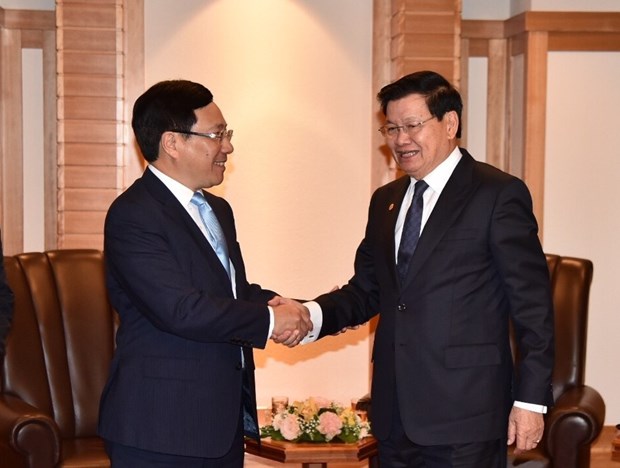 Deputy PM Pham Binh Minh meets Japanese, Lao leaders in Tokyo hinh anh 2