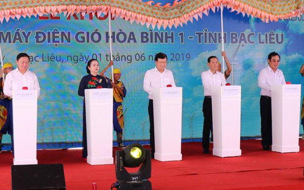 Construction on 50MW wind power plant begins in Bac Lieu hinh anh 1