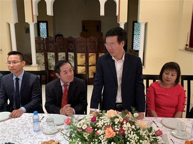 Politburo member Vo Van Thuong pays visit to Morocco hinh anh 1